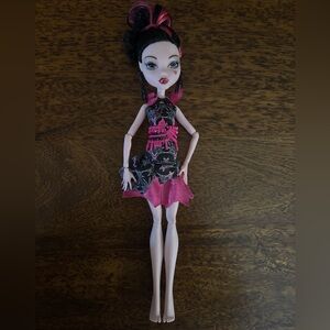 Monster High Frights Camera Action Black Carpet Draculaura Doll